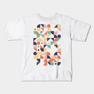 Colourful Geometric Animated Pattern Kids T-Shirt